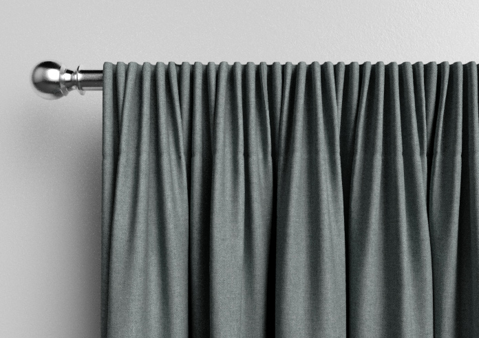 Classic Herringbone (Blackout), Grey - Made to Measure Curtains - Image 9